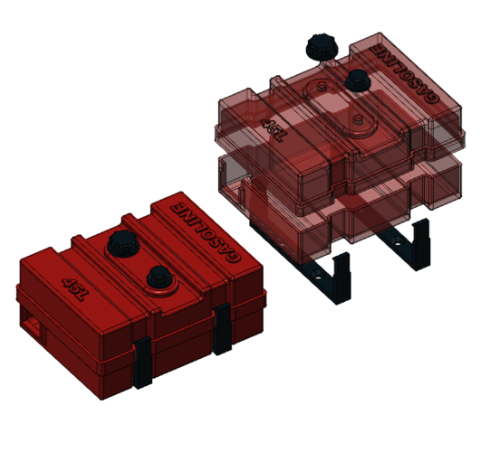 gasoline tank 45L 1/10 (ESC / Receiver Box) 3D Print 245294 gasoline tank 45L 1/10 (ESC / Receiver Box) 3D Print 245294