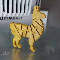 Small Flexi Articulated Lama 3D Printing 245519
