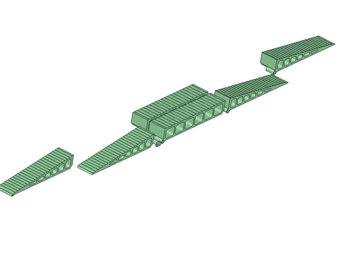 RC mobile Bridge 600 mm for Crawler Scaler Trucks Cars 3D Print 245830 RC mobile Bridge 600 mm for Crawler Scaler Trucks Cars 3D Print 245830