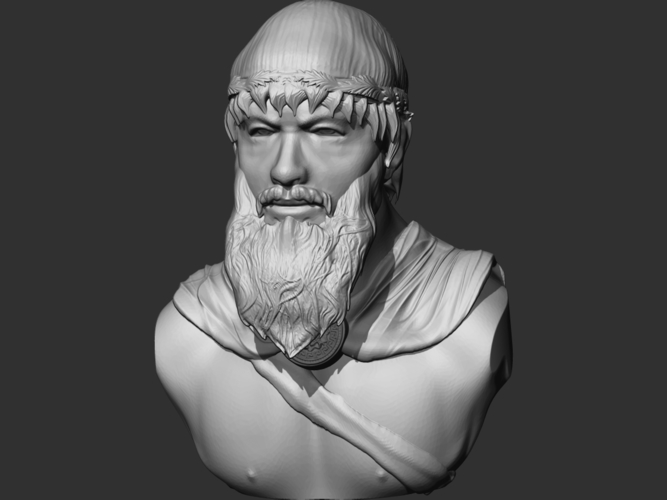Leonidas Bust 3D Print 245938 Leonidas Bust 3D Print 245938