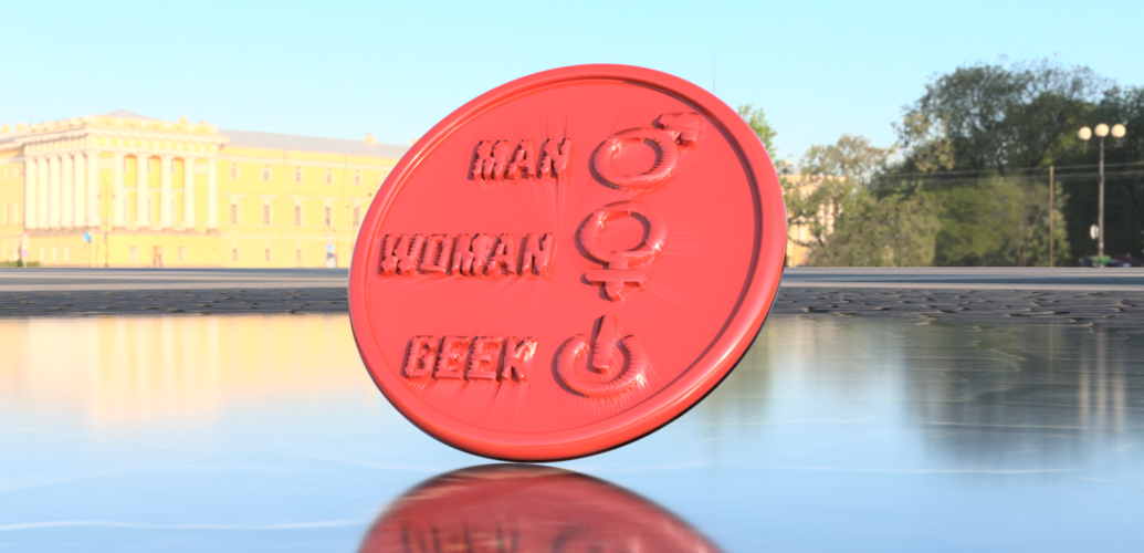 Coaster 'g33k' 3D Print 246026 Coaster 'g33k' 3D Print 246026
