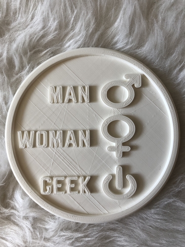 Coaster 'g33k' 3D Print 246030 Coaster 'g33k' 3D Print 246030