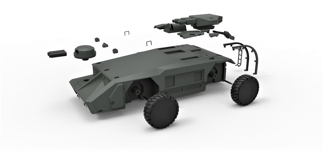 Diecast model M577 from Aliens Scale 1:32 3D Print 246101 Diecast model M577 from Aliens Scale 1:32 3D Print 246101