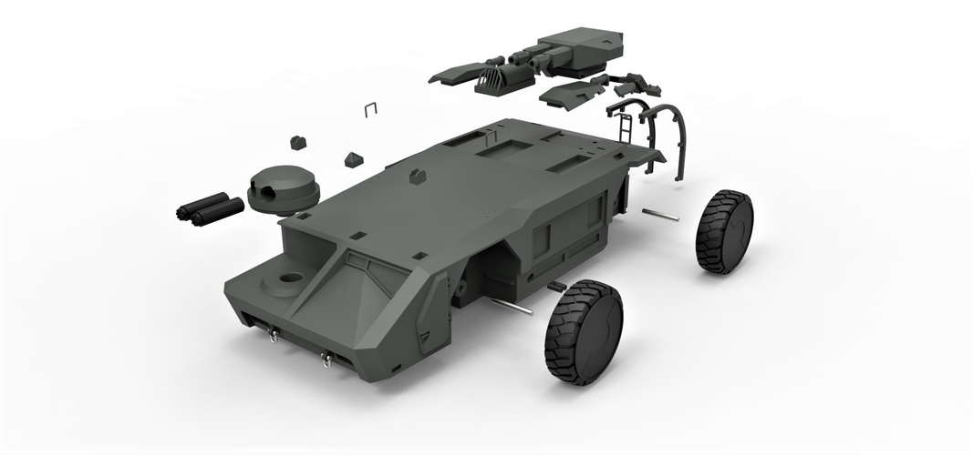 Diecast model M577 from Aliens Scale 1:32 3D Print 246102 Diecast model M577 from Aliens Scale 1:32 3D Print 246102