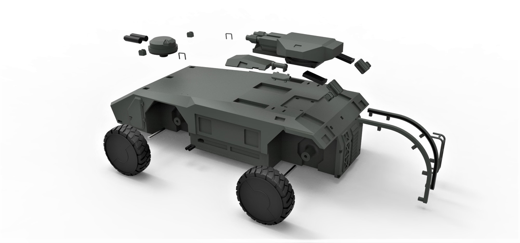 Diecast model M577 from Aliens Scale 1:32 3D Print 246104 Diecast model M577 from Aliens Scale 1:32 3D Print 246104