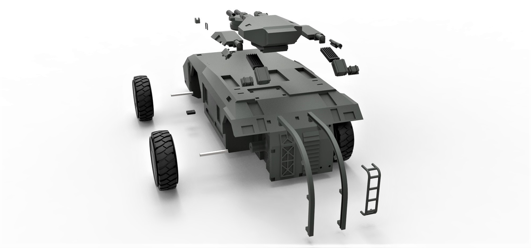 Diecast model M577 from Aliens Scale 1:32 3D Print 246105 Diecast model M577 from Aliens Scale 1:32 3D Print 246105