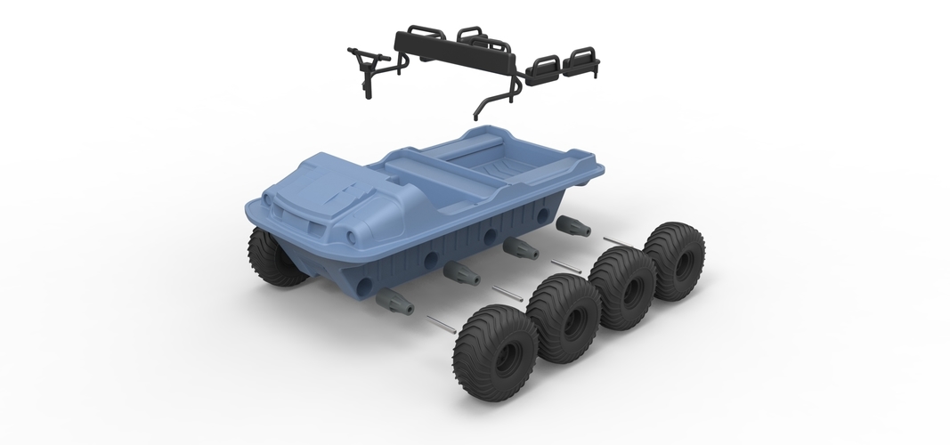 Diecast Argo 750 HD 8x8 Scale 1:18 3D Print 246193 Diecast Argo 750 HD 8x8 Scale 1:18 3D Print 246193
