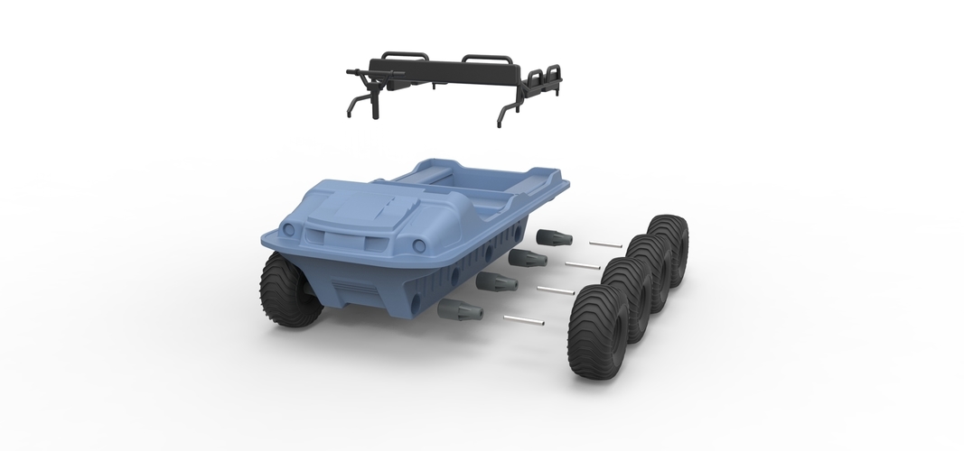 Diecast Argo 750 HD 8x8 Scale 1:18 3D Print 246194 Diecast Argo 750 HD 8x8 Scale 1:18 3D Print 246194