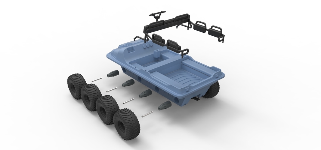 Diecast Argo 750 HD 8x8 Scale 1:18 3D Print 246195 Diecast Argo 750 HD 8x8 Scale 1:18 3D Print 246195