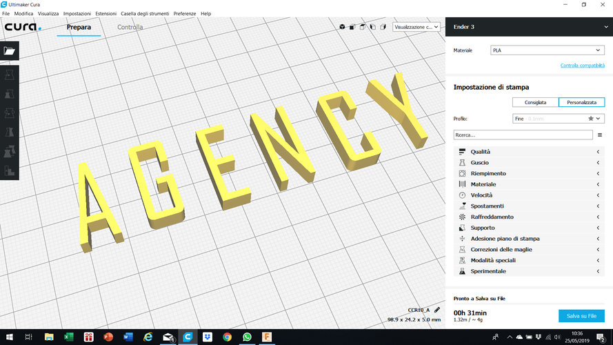 AGENCY font uppercase 3D letters STL file 3D Print 246204 AGENCY font uppercase 3D letters STL file 3D Print 246204