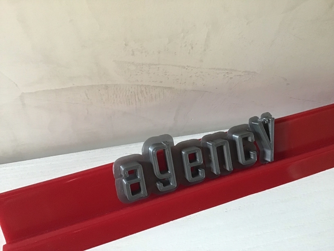 AGENCY font lowercase 3D letters STL file 3D Print 246206 AGENCY font lowercase 3D letters STL file 3D Print 246206