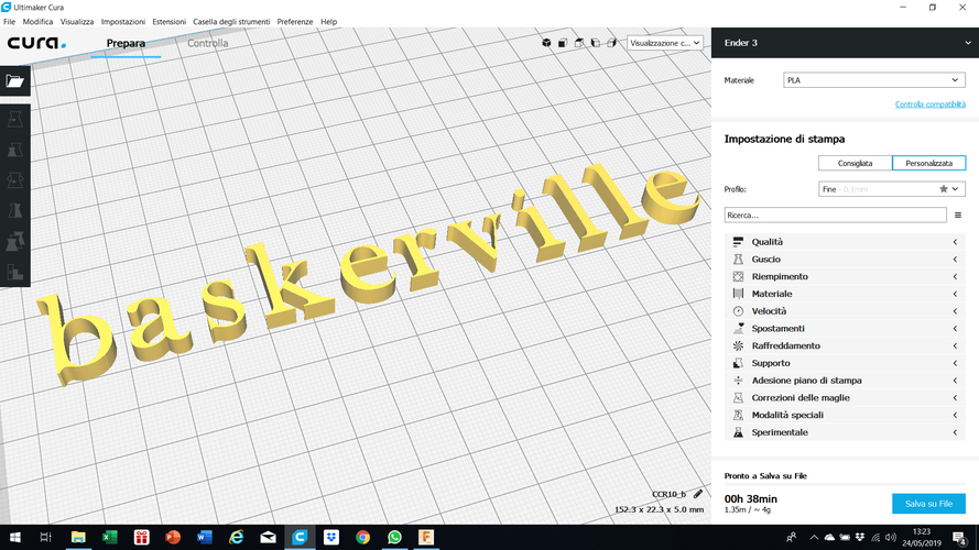 BASKERVILLE font lowercase 3D letters STL file 3D Print 246222 BASKERVILLE font lowercase 3D letters STL file 3D Print 246222