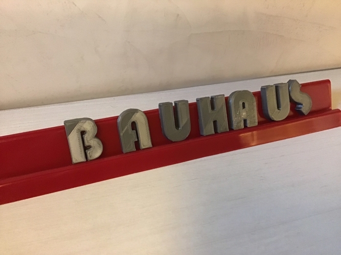 BAUHAUS font uppercase 3D letters STL file 3D Print 246227 BAUHAUS font uppercase 3D letters STL file 3D Print 246227
