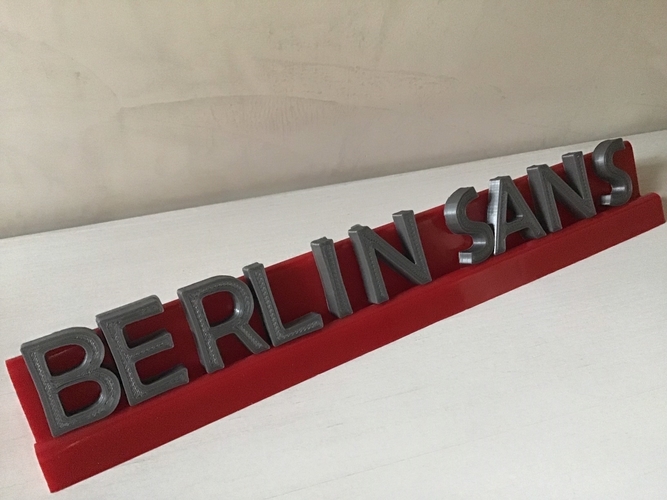 BERLIN SANS font uppercase 3D letters STL file 3D Print 246239 BERLIN SANS font uppercase 3D letters STL file 3D Print 246239