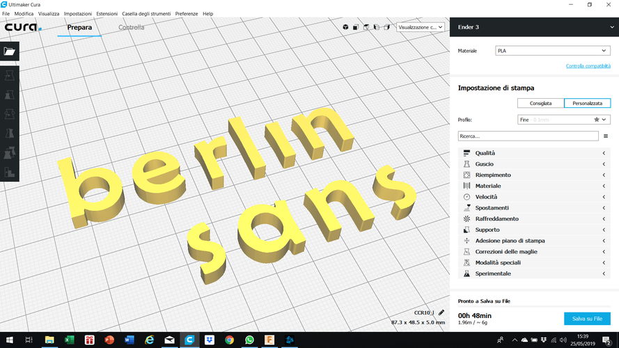 BERLIN SANS font lowercase 3D letters STL file 3D Print 246243 BERLIN SANS font lowercase 3D letters STL file 3D Print 246243