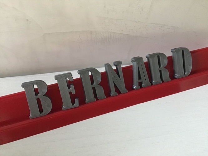 BERNARD font uppercase 3D letters STL file 3D Print 246245 BERNARD font uppercase 3D letters STL file 3D Print 246245