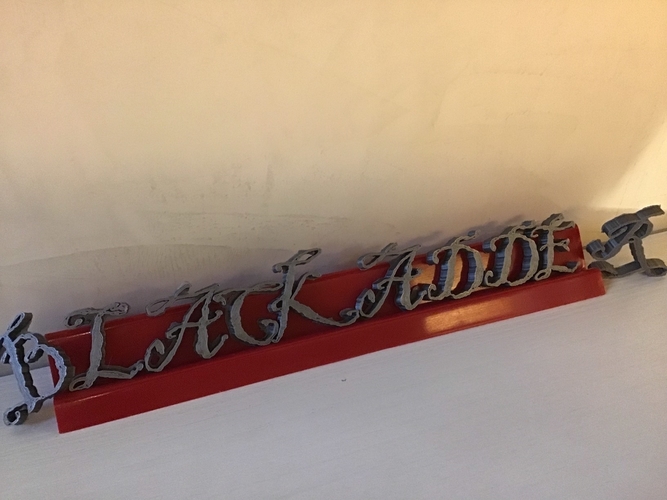 BLACKADDER font uppercase 3D letters STL file 3D Print 246251 BLACKADDER font uppercase 3D letters STL file 3D Print 246251
