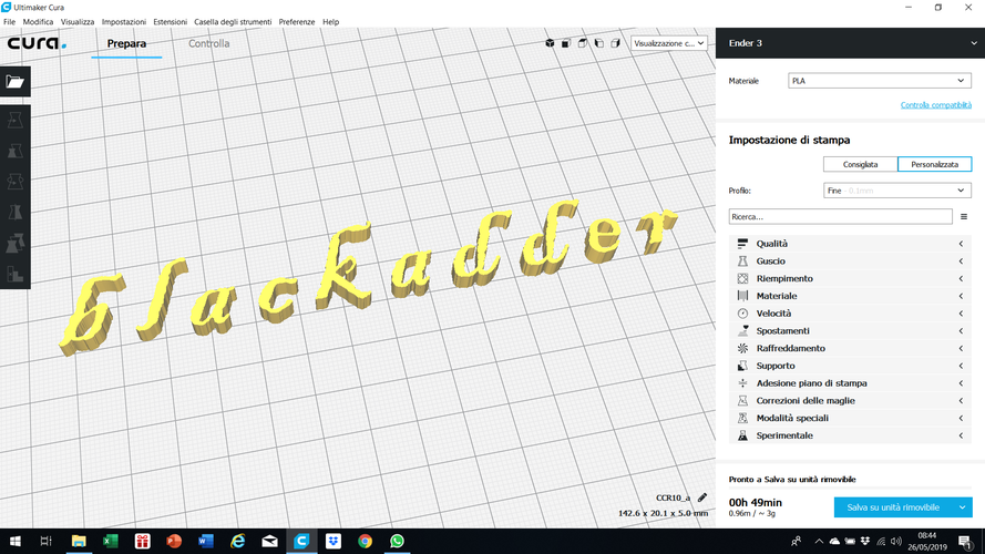 BLACKADDER font lowercase 3D letters STL file 3D Print 246255 BLACKADDER font lowercase 3D letters STL file 3D Print 246255