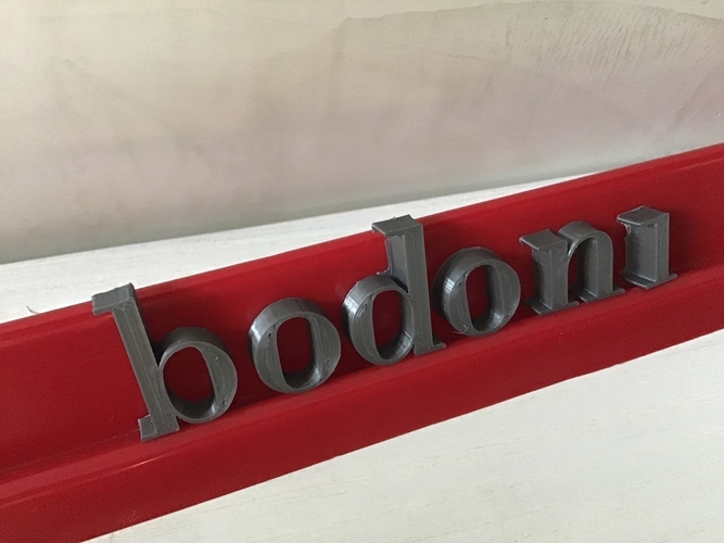 BODONI font lowercase 3D letters STL file 3D Print 246272 BODONI font lowercase 3D letters STL file 3D Print 246272