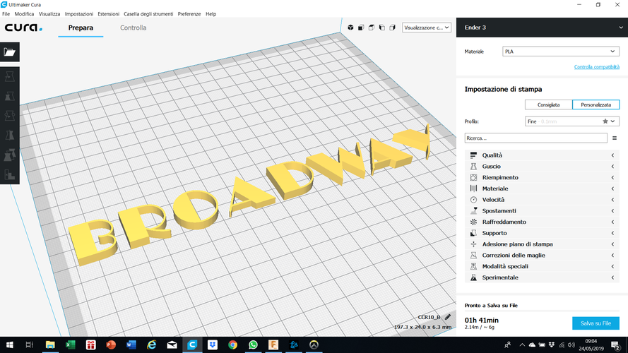 BROADWAY font uppercase 3D letters STL file 3D Print 246276 BROADWAY font uppercase 3D letters STL file 3D Print 246276