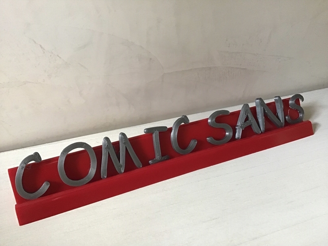 COMIC SANS font uppercase 3D letters STL file 3D Print 246287 COMIC SANS font uppercase 3D letters STL file 3D Print 246287