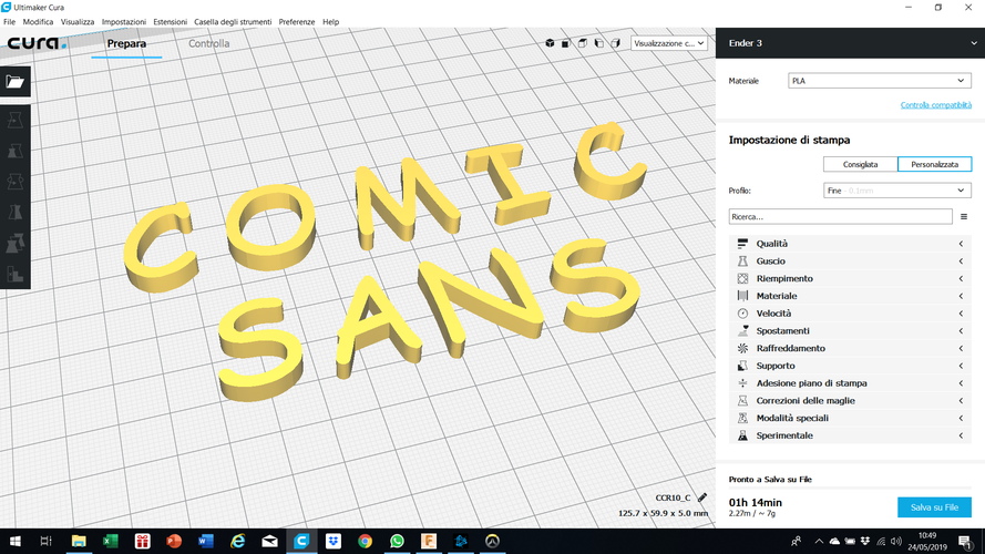 COMIC SANS font uppercase 3D letters STL file 3D Print 246288 COMIC SANS font uppercase 3D letters STL file 3D Print 246288