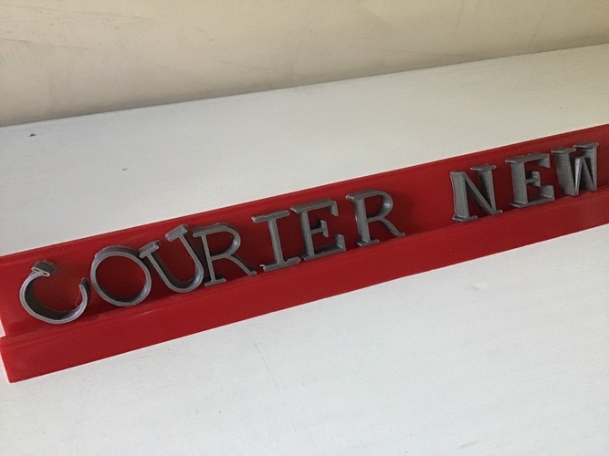 COURIER NEW font uppercase 3D letters STL file 3D Print 246293 COURIER NEW font uppercase 3D letters STL file 3D Print 246293