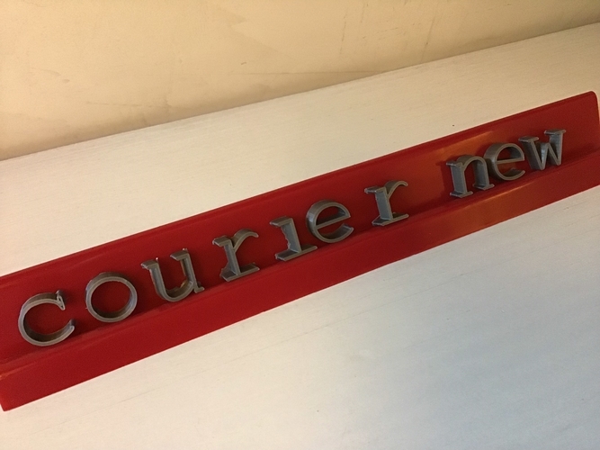 COURIER NEW font lowercase 3D letters STL file 3D Print 246296 COURIER NEW font lowercase 3D letters STL file 3D Print 246296
