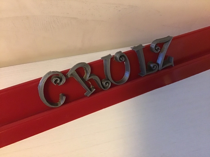 CURLZ font uppercase 3D letters STL file 3D Print 246300 CURLZ font uppercase 3D letters STL file 3D Print 246300