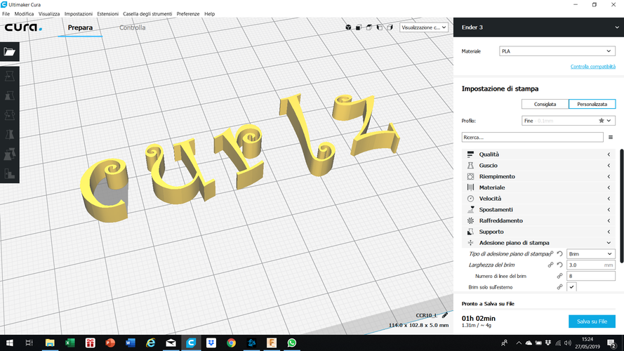 CURLZ font lowercase 3D letters STL file 3D Print 246301 CURLZ font lowercase 3D letters STL file 3D Print 246301