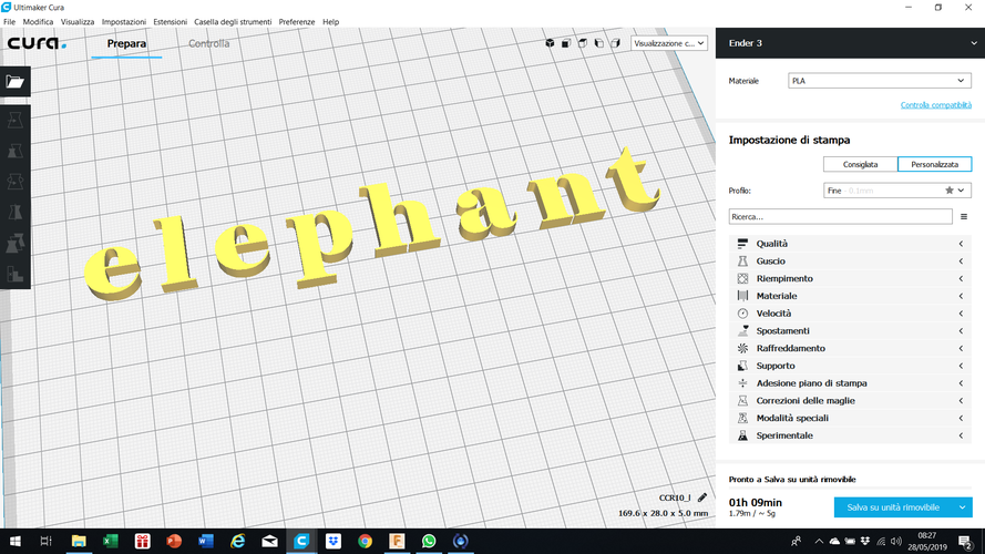 ELEPHANT font lowercase 3D letters STL file 3D Print 246307 ELEPHANT font lowercase 3D letters STL file 3D Print 246307