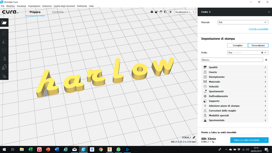 HARLOW font lowercase 3D letters STL file 3D Print 246313 HARLOW font lowercase 3D letters STL file 3D Print 246313