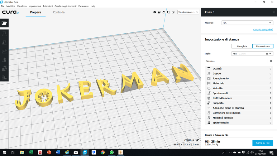 JOKERMAN font uppercase 3D letters STL file 3D Print 246317 JOKERMAN font uppercase 3D letters STL file 3D Print 246317