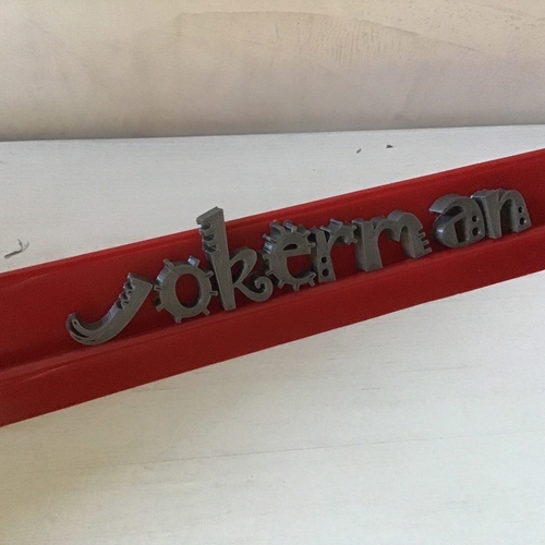 JOKERMAN font lowercase 3D letters STL file 3D Print 246320 JOKERMAN font lowercase 3D letters STL file 3D Print 246320