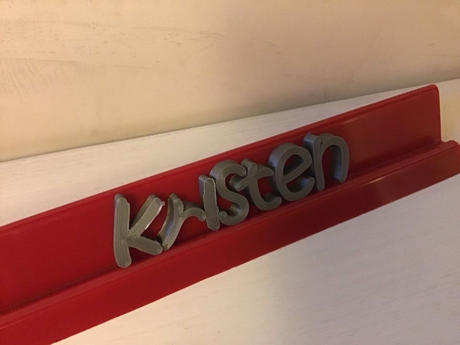 KRISTEN font lowercase 3D letters STL file 3D Print 246327 KRISTEN font lowercase 3D letters STL file 3D Print 246327