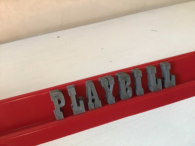 PLAYBILL font uppercase 3D letters STL file 3D Print 246350 PLAYBILL font uppercase 3D letters STL file 3D Print 246350