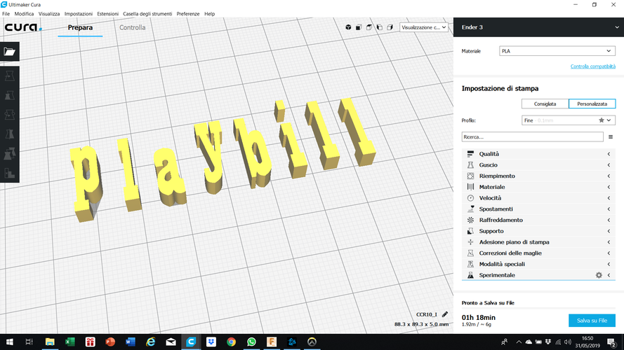 PLAYBILL font lowercase 3D letters STL file 3D Print 246351 PLAYBILL font lowercase 3D letters STL file 3D Print 246351