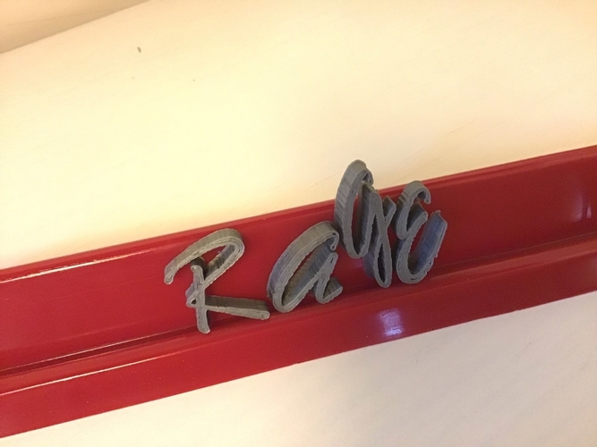 RAGE ITALIC font uppercase 3D letters STL file 3D Print 246362 RAGE ITALIC font uppercase 3D letters STL file 3D Print 246362