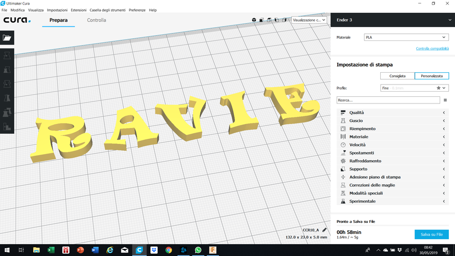 RAVIE font uppercase 3D letters STL file 3D Print 246366 RAVIE font uppercase 3D letters STL file 3D Print 246366