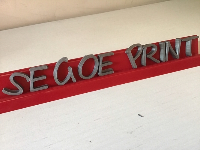 SEGOE PRINT font uppercase 3D letters STL file 3D Print 246374 SEGOE PRINT font uppercase 3D letters STL file 3D Print 246374