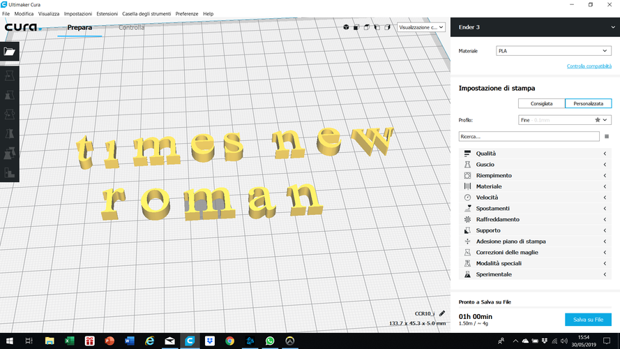 TIMES NEW ROMAN font lowercase 3D letters STL file 3D Print 246387 TIMES NEW ROMAN font lowercase 3D letters STL file 3D Print 246387