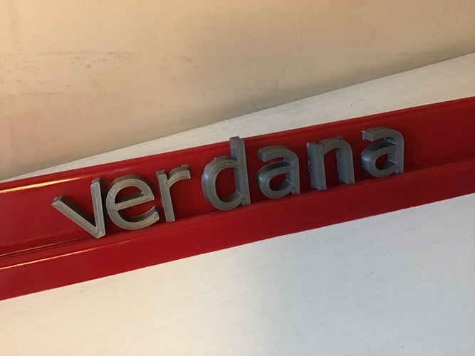 VERDANA font lowercase 3D letters STL file 3D Print 246395 VERDANA font lowercase 3D letters STL file 3D Print 246395