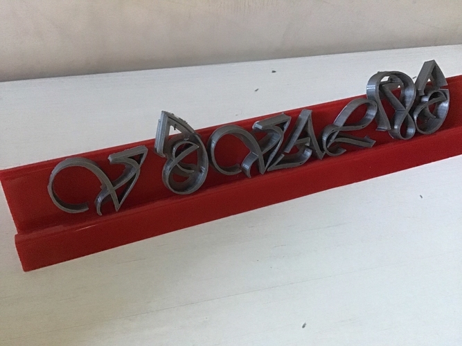 VIVALDI font uppercase 3D letters STL file 3D Print 246398 VIVALDI font uppercase 3D letters STL file 3D Print 246398