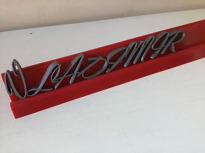 VLADIMIR font uppercase 3D letters STL file 3D Print 246404 VLADIMIR font uppercase 3D letters STL file 3D Print 246404