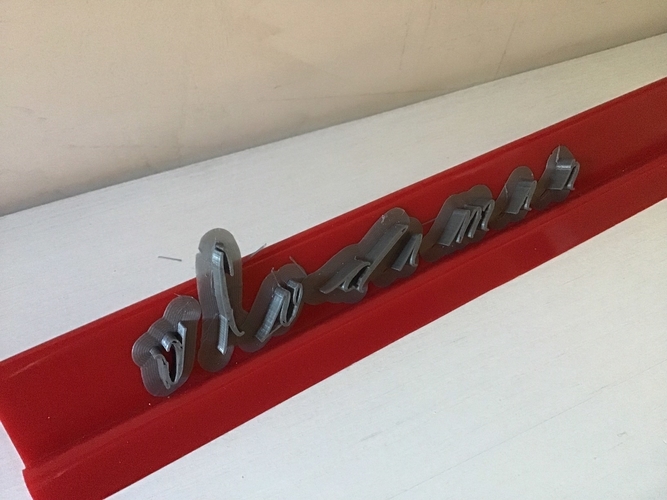 VLADIMIR font lowercase 3D letters STL file 3D Print 246407 VLADIMIR font lowercase 3D letters STL file 3D Print 246407