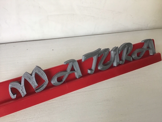 MATURA font uppercase 3D letters STL file 3D Print 246467 MATURA font uppercase 3D letters STL file 3D Print 246467