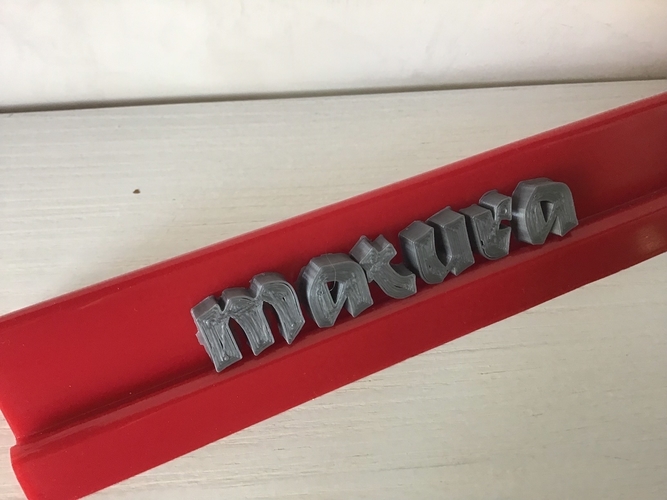 MATURA font lowercase 3D letters STL file 3D Print 246470 MATURA font lowercase 3D letters STL file 3D Print 246470
