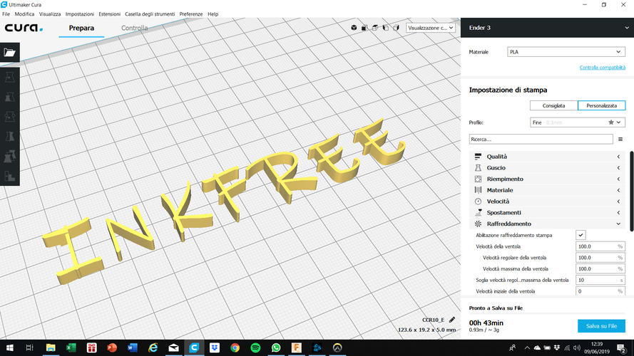 INKFREE font uppercase 3D letters STL file 3D Print 246752 INKFREE font uppercase 3D letters STL file 3D Print 246752
