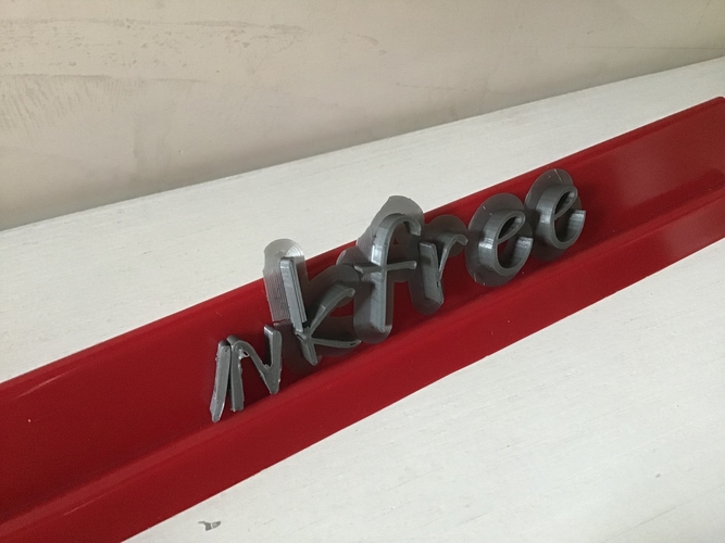 INKFREE font lowercase 3D letters STL file 3D Print 246756 INKFREE font lowercase 3D letters STL file 3D Print 246756