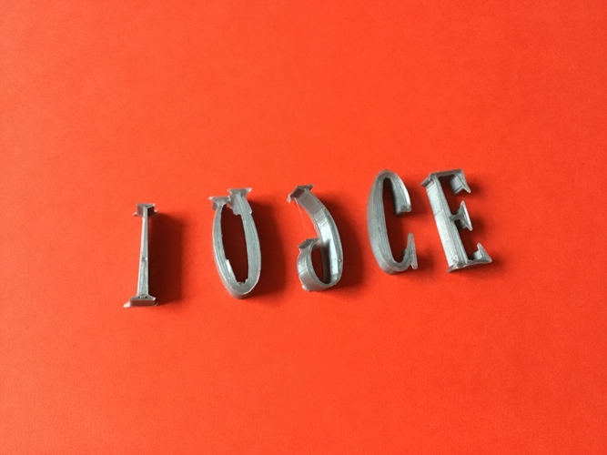 JUICE font uppercase 3D letters STL file 3D Print 246759 JUICE font uppercase 3D letters STL file 3D Print 246759